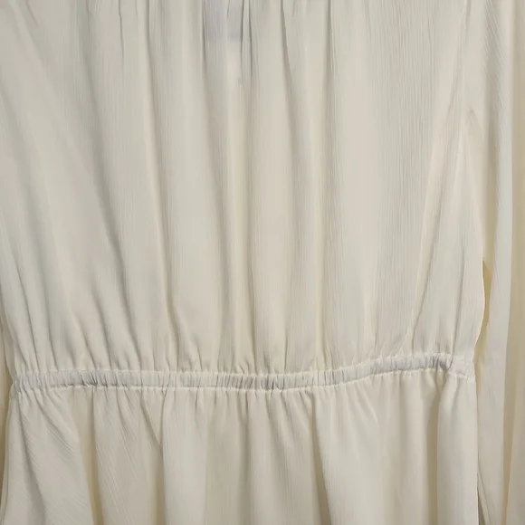 Michael Kors Cream Blouse with Peplum Hem - Picture 11 of 16